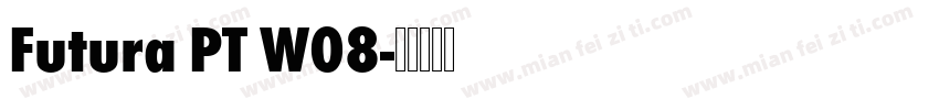 Futura PT W08字体转换